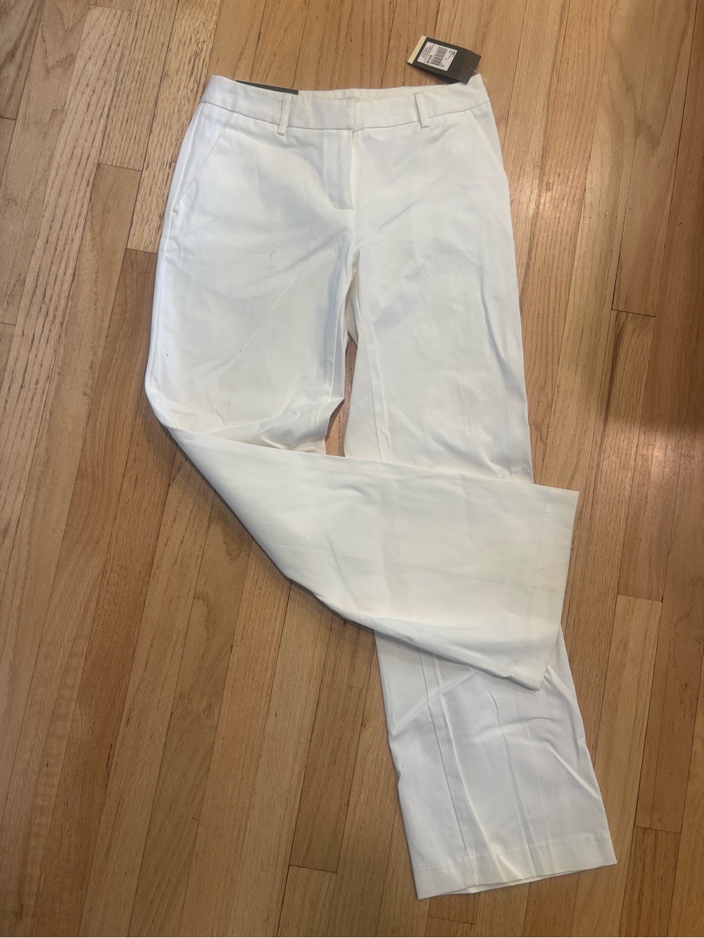 NWT Classic White Women's Straight-Leg Dress Pants